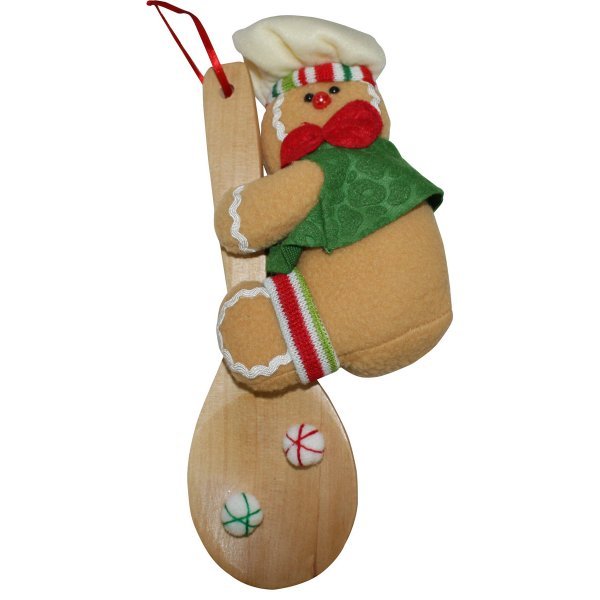 Χριστουγεννιάτικo Λούτρινο Μπισκότο με Ξύλινη Κουτάλα (23cm)